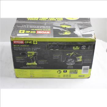 Ryobi 18v 2 Pc Starter Kit