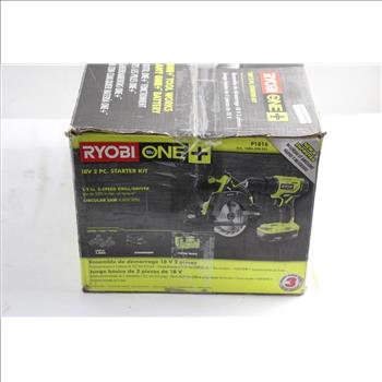Ryobi 18v 2 Pc Starter Kit
