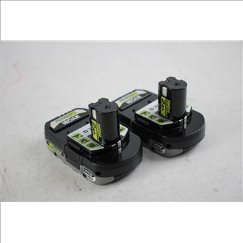 Ryobi 18v Battery Packs, 2 Pieces