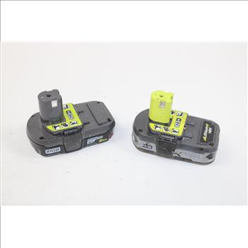 Ryobi 18V Li-Ion Battery Pack P107 And Ryobi 2Ah 18V Li-Ion Battery Pack P190