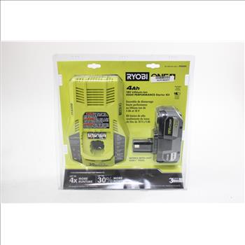 Ryobi 4Ah 18v Lithium Ion High Preformance Starter Kit