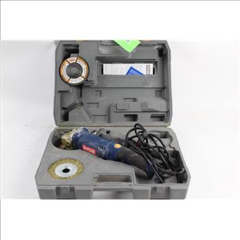 Ryobi AG452 Angle Grinder With Accessories, 6 Pieces