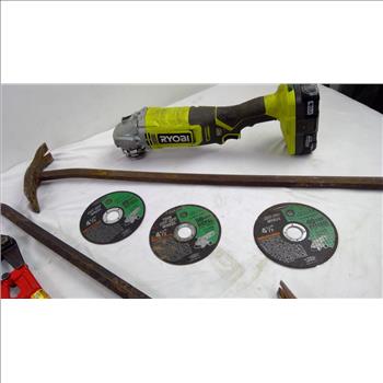 Ryobi Angle Grinder, Cutters, Hammer And More