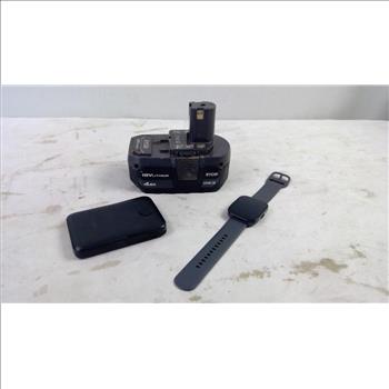 Ryobi Battery, Anker Magsafe Powerbank, Smartwatch