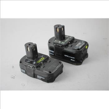 Ryobi Battery Packs, 2 Pieces