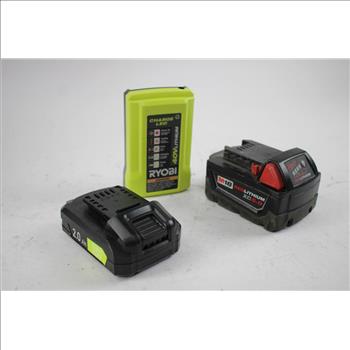 Ryobi Battery Packs, Milwaukee Battery Pack, 3 Pieces