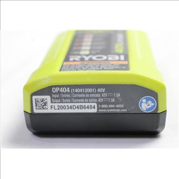 Ryobi Charge LED Battery Charger With 3 Battery Packs, 4 Pieces