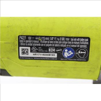 Ryobi Cordless Angle Grinder