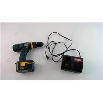 Ryobi Cordless Drill And Charger, 2 Pieces