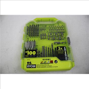 Ryobi Drill And Impact Drive Set, IKEA Hole Saw Set, Dewalt Blade Assortment, 3 Pieces