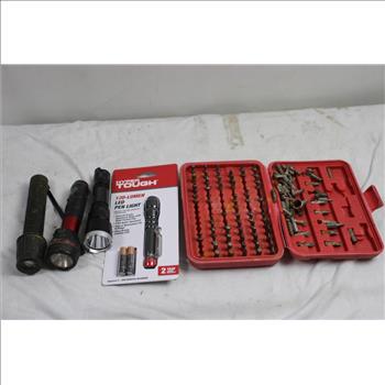 Ryobi Drill, Flashlight And More