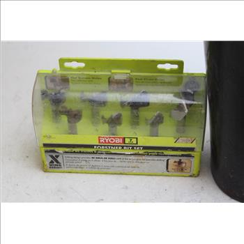Ryobi Forstner Bit Set, And More In Black Bucket, 5+ Pieces