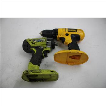 Ryobi Impact Driver, Dewalt 1/2