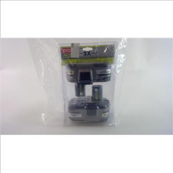 Ryobi One+ 18V Lithium Ion Battery 2-Pack