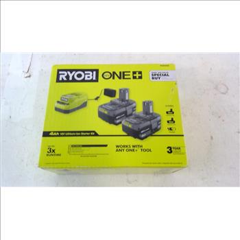Ryobi One + 18v Lithium Ion Starter Kit