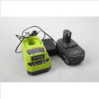 Ryobi OnePlus 4AH Battery Pack And 18V Class 2 Battery Charger