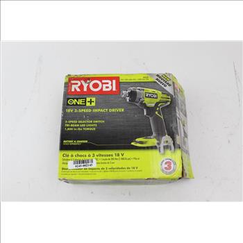 Ryobi P237 One+ 18V 3 Speed Cordless Impact Driver (Tool Only)