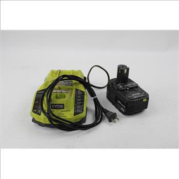 Ryobi Reciprocating Saw Charger And Battery