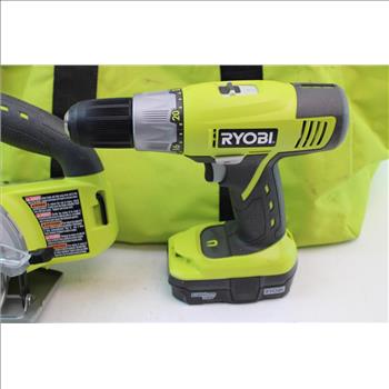 Ryobi Tool Set In Ryobi Tool Bag; 3+ Pieces