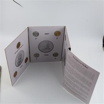 Sacagawea Dollar 2000-2004 Folders, 12 Coins