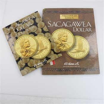Sacagawea Dollars In Booklets, 9 Coins
