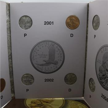Sacagawea Dollars In Booklets, 9 Coins