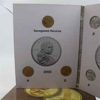 Sacagawea Dollars In Booklets, 9 Coins