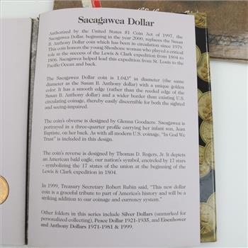Sacagawea Dollars In Booklets, 9 Coins