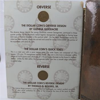 Sacagawea Dollars In Booklets, 9 Coins