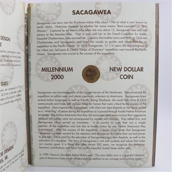 Sacagawea Dollars In Booklets, 9 Coins