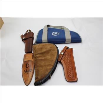 Safariland, Smith & Wesson, Colt+ More Assorted Holsters And Cases 5 Pieces