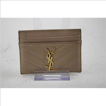 Saint Laurent Cassandre Card Holder  - Doublechecked By Entrupy