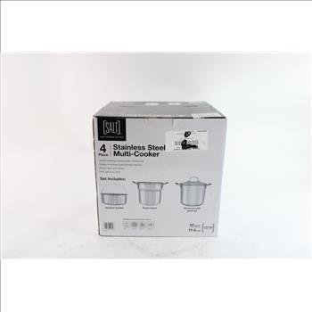 Salt 4 Piece Stainless Steel Multi-Cooker