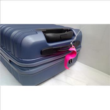 Samsonite 4-Wheel Carry On Hard Shell Suitcase, Blue