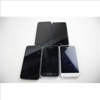 Samsung And More Cell Phone Lot, 5 Pieces, Sold For Parts
