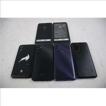 Samsung And More Cell Phone Lot,  6 Pieces, Sold For Parts