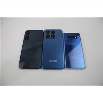 Samsung, Boost Mobile Cell Phone Lot, 3 Pieces, Sold For Parts