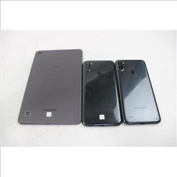 Samsung Cell Phone And Tablet, 3 Pieces, Sold For Parts