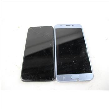 Samsung Cell Phone Lot,  2 Pieces, Sold For Parts