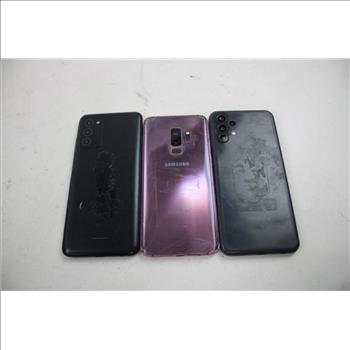 Samsung Cell Phone Lot, 3 Pieces, Sold For Parts