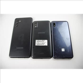 Samsung Cell Phone Lot, 3 Pieces, Sold For Parts
