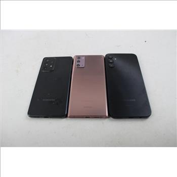 Samsung Cell Phone Lot, 3 Pieces, Sold For Parts