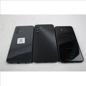 Samsung Cell Phone Lot, 3 Pieces, Sold For Parts