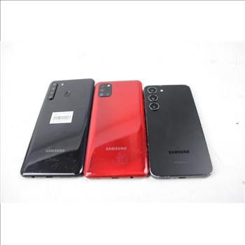 Samsung Cell Phone Lot, 3 Pieces, Sold For Parts