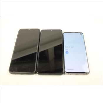 Samsung Cell Phone Lot, 3 Pieces, Sold For Parts