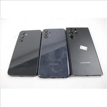 Samsung Cell Phone Lot, 3 Pieces, Sold For Parts