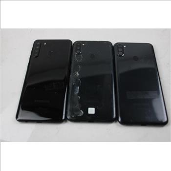 Samsung Cell Phone Lot, 3 Pieces, Sold For Parts