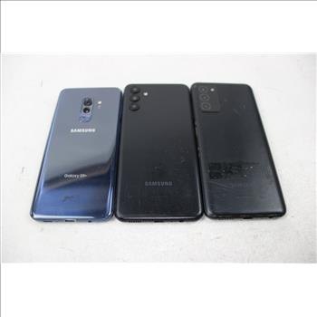 Samsung Cell Phone Lot, 3 Pieces, Sold For Parts