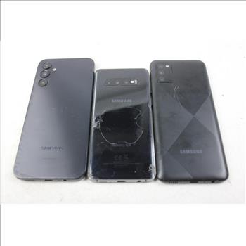 Samsung Cell Phone Lot, 3 Pieces, Sold For Parts