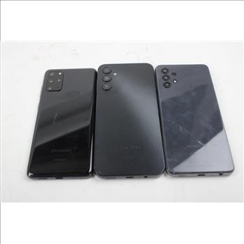 Samsung Cell Phone Lot, 3 Pieces, Sold For Parts